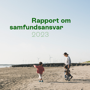 Forsidebillede fra LD Fondes Rapport om samfundsansvar 2023 Forsidebillede fra LD Fondes Rapport om samfundsansvar 2023